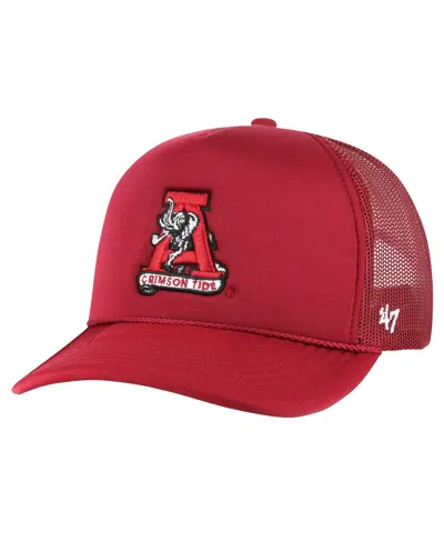 47 Brand Men's Crimson Alabama Crimson Tide Vintage Sure Shot Franchise Fitted Hat