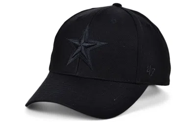 47 Brand Men's Dallas Cowboys Black & Black Mvp Cap In Black,black