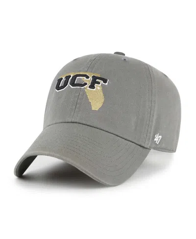47 Brand Men's Dark Grey Ucf Knights Vault Clean Up Adjustable Hat In Gray