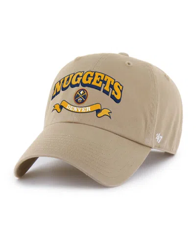 47 Brand Men's Denver Nuggets Low Crown Adjustable Baseball Cap In Brown