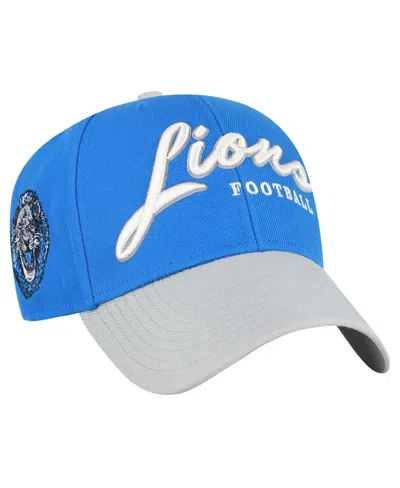 47 Brand Men's Detroit Lions Throwback Mvp Structured-fit Adjustable Baseball Cap In Blue