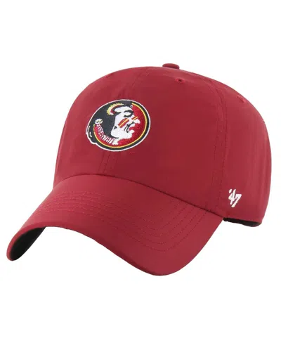 47 Brand Men's Garnet Florida State Seminoles Clean Up Brrr Adjustable Hat In Red