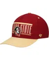 47 Brand Men's Garnet Florida State Seminoles Double Header Hitch Adjustable Hat In Garnet