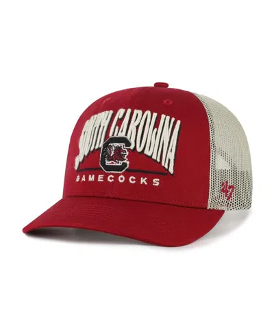 47 Brand Men's Garnet South Carolina Gamecocks Arid Adjustable Trucker Hat In Burgundy