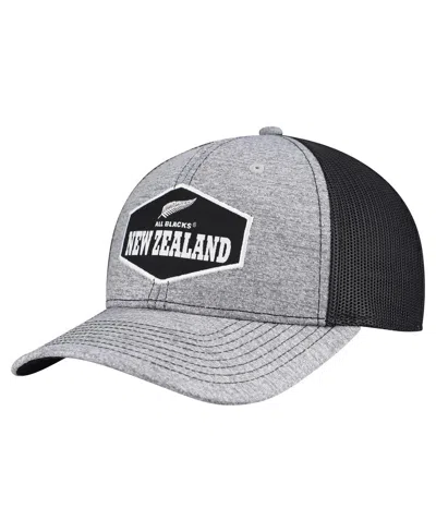 47 Brand Men's Gray All Blacks Generic Mass Rodeo Patch Trucker Adjustable Hat