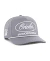 47 Brand Men's Gray Baltimore Orioles Foundational Hitch Adjustable Hat In Gray