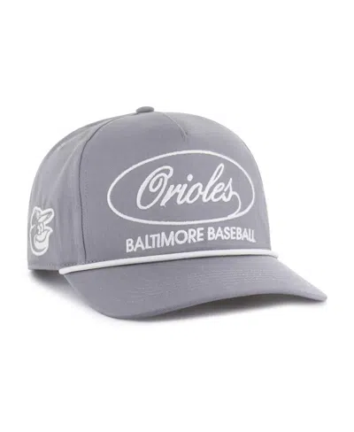 47 Brand Men's Gray Baltimore Orioles Foundational Hitch Adjustable Hat