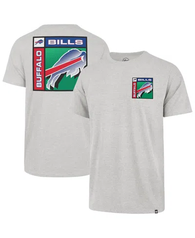 47 Brand Men's Gray Buffalo Bills Chrome Plate Franklin T-shirt In White