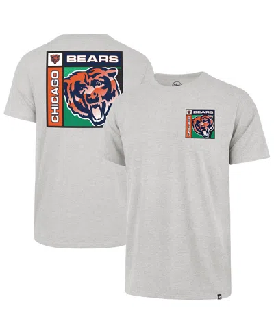 47 Brand Men's Gray Chicago Bears Chrome Plate Franklin T-shirt