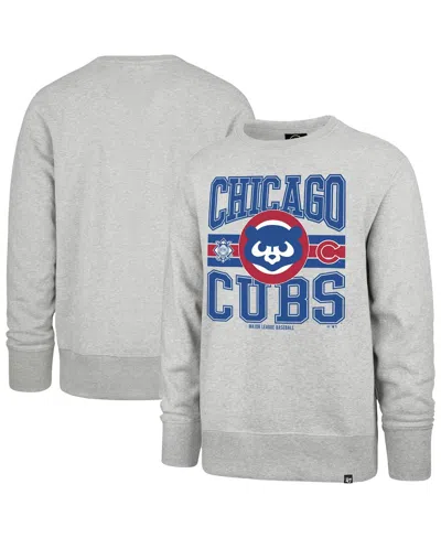 47 Brand Men's Gray Chicago Cubs Letters Headline Pullover Sweatshirt