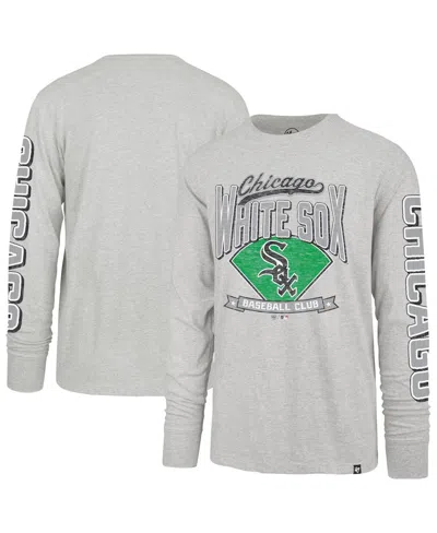 47 Brand Men's Gray Chicago White Sox Fair Ball Franklin Long Sleeve T-shirt