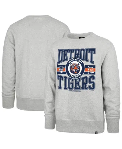 47 Brand Men's Gray Detroit Tigers Letters Headline Pullover Sweatshirt