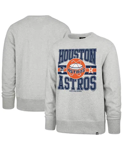 47 Brand Men's Gray Houston Astros Letters Headline Pullover Sweatshirt