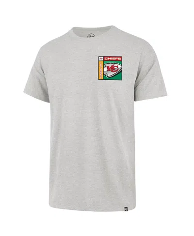 47 Brand Men's Gray Kansas City Chiefs Chrome Plate Franklin T-shirt