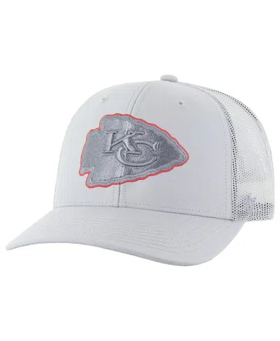 47 Brand Men's Gray Kansas City Chiefs Trucker Adjustable Hat