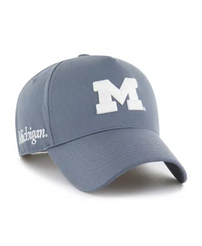 47 Brand Men's Gray Michigan Wolverines Foundation Offside Adjustable Hat