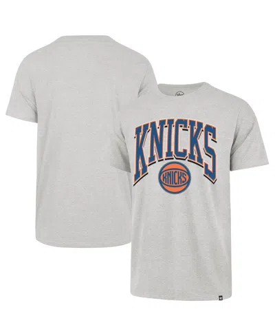 47 Brand Men's Gray New York Knicks Walk Talk Franklin T-shirt