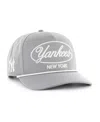 47 Brand Men's Gray New York Yankees Foundational Hitch Adjustable Hat In Gray