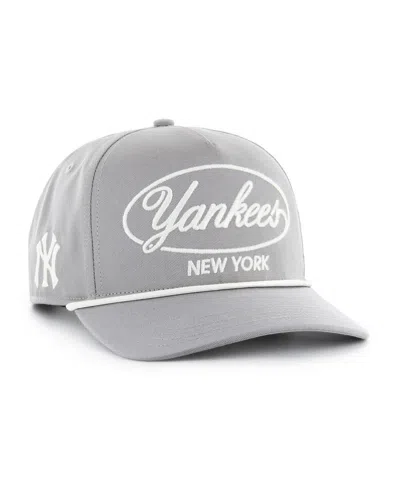 47 Brand Men's Gray New York Yankees Foundational Hitch Adjustable Hat