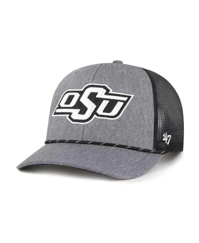 47 Brand '47  Gray Oklahoma State Cowboys Carbon Rope Adjustable Hat
