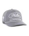 47 Brand Men's Gray Philadelphia Phillies Foundational Hitch Adjustable Hat In Gray