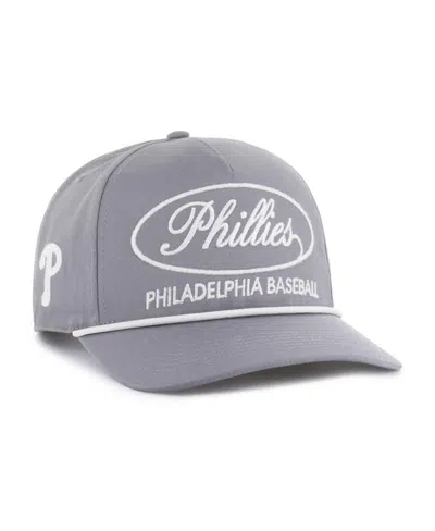 47 Brand Men's Gray Philadelphia Phillies Foundational Hitch Adjustable Hat