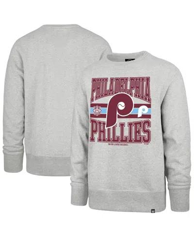 47 Brand Men's Gray Philadelphia Phillies Letters Headline Pullover Sweatshirt