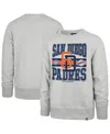 47 Brand Men's Gray San Diego Padres Letters Headline Pullover Sweatshirt In Gray
