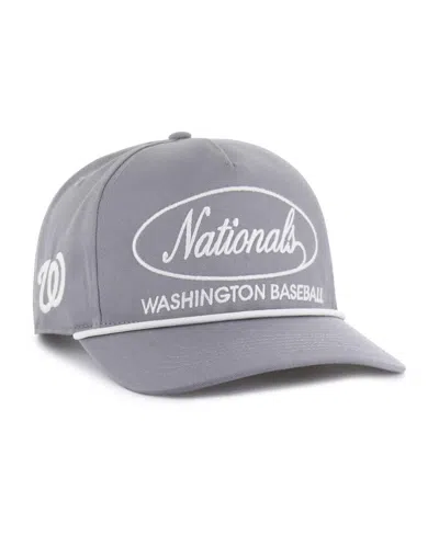 47 Brand Men's Gray Washington Nationals Foundational Hitch Adjustable Hat