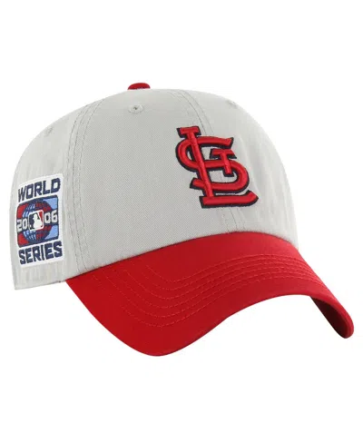 47 Brand Men's Gray/red St. Louis Cardinals Sure Shot Classic Franchise Hat In Gray Red