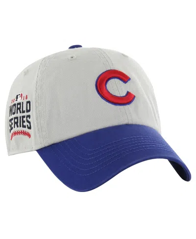 47 Brand Men's Gray/royal Chicago Cubs Sure Shot Classic Franchise Fitted Hat In Gray,royal