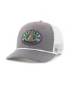 47 Brand Men's Gray/white Arizona Diamondbacks Tide Sweep Rope Trucker Adjustable Hat