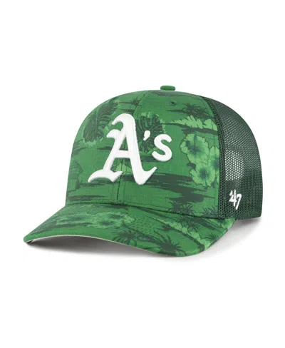 47 Brand Men's Green Athletics Fiji Trucker Adjustable Hat