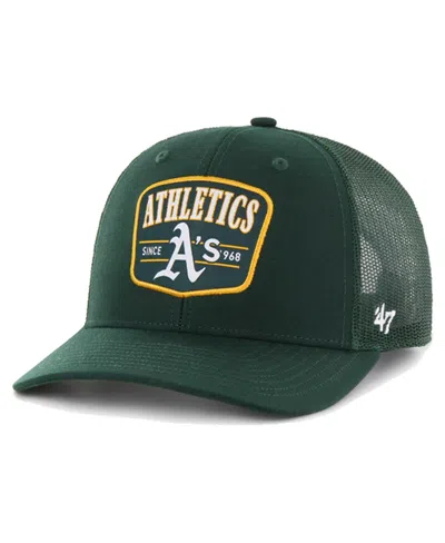 47 Brand Men's Green Athletics Squad Trucker Adjustable Hat
