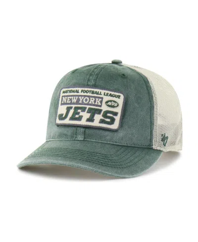 47 Brand Men's Green New York Jets Canteen Relaxed Trucker Adjustable Hat