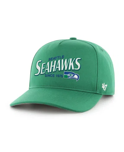 47 Brand Men's Green Seattle Seahawks Throwback Hitch Adjustable Hat