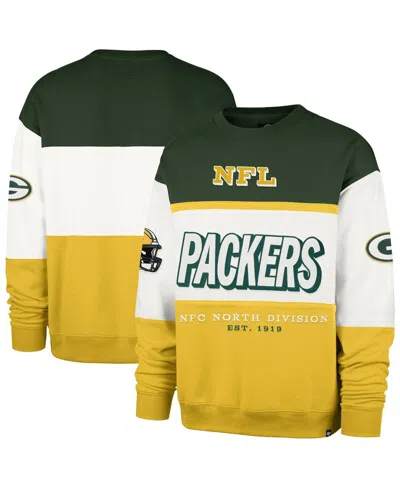 47 Brand Men's Green/gold Green Bay Packers Breeze Maximalist Sweatshirt In Multi
