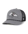 47 Brand Men's Heather Charcoal Baltimore Ravens Carbon Rope Trucker Adjustable Hat