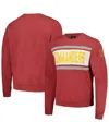 47 Brand Men's Heathered Burgundy Washington Commanders Bypass Tribeca Pullover Sweatshirt In Burgundy
