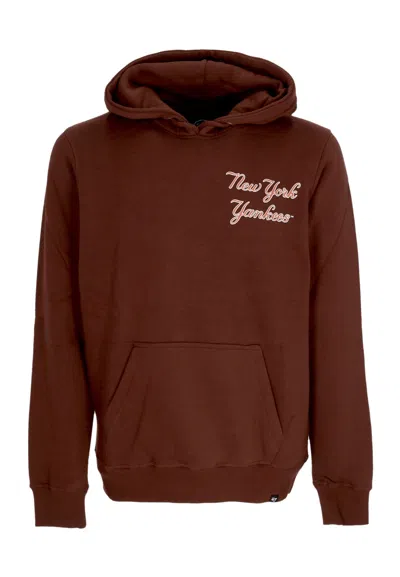 47 Brand Men's Hoodie Mlb Backer Burnside Hoodie Neyyan Cacao