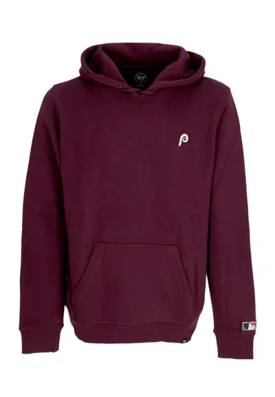 47 Brand Men's Hoodie Mlb Base Runner Emb Burnside Hoodie Phiphi Plum