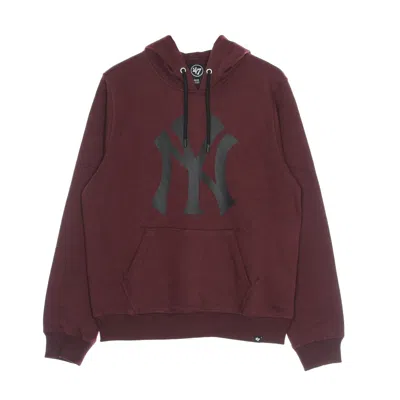 47 Brand Men's Hoodie Mlb Imprint Burnside Hood Neyyan Dark Maroon In Burgundy
