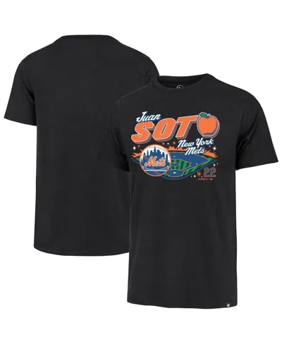 47 Brand Men's Juan Soto Black New York Mets Graphic T-shirt