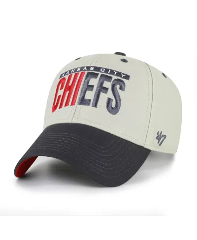 47 Brand Men's Kansas City Chiefs Mvp Adjustable Baseball Cap In White