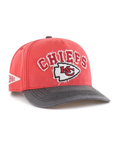 47 Brand Men's Kansas City Chiefs Retro Well-worn Calderwood Hitch Baseball Cap In Red