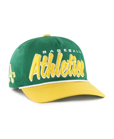 47 Brand Men's Kelly Green Athletics Drop Shadow Rope Hitch Adjustable Hat