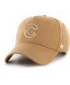 47 Brand Men's Khaki Chicago Cubs Ballpark Mvp A-frame Adjustable Hat In Khaki