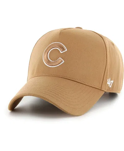 47 Brand Men's Khaki Chicago Cubs Ballpark Mvp A-frame Adjustable Hat