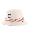 47 Brand Men's Khaki Chicago Cubs Glory Daze Bucket Hat In Khaki