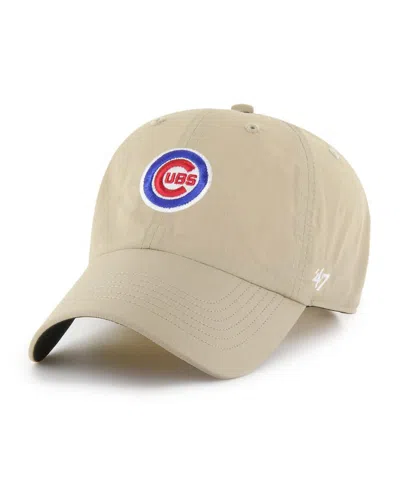47 Brand Men's Khaki Chicago Cubs Performance Clean Up Adjustable Hat In Brown